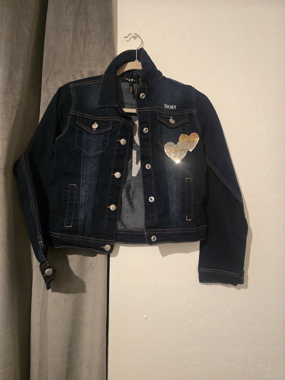 DKNY Denim Jacket in Blue Size XL